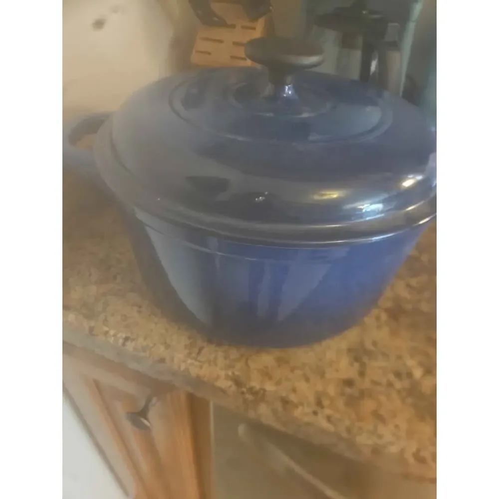 Tramontina 5.5 Qt Enameled Cast Iron Dutch Oven Cobalt with Lid Made in China